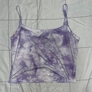 Purple tye dye tank top